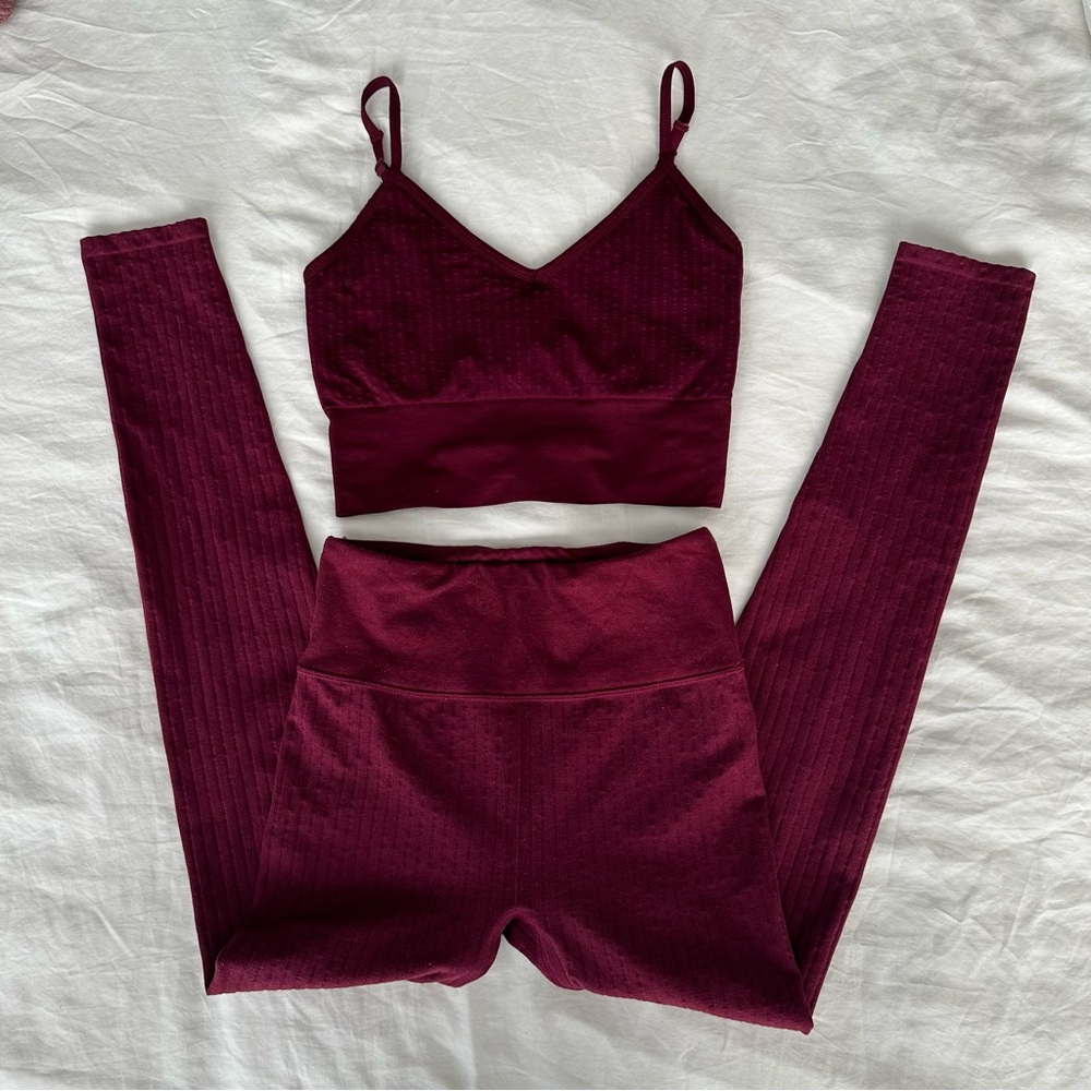 Maroon Workout Set